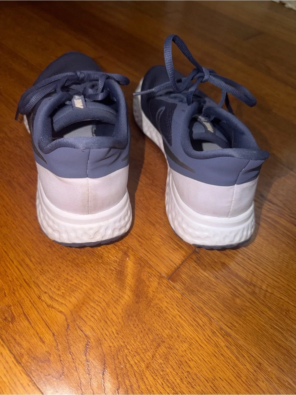 Nike Navy and White Women's Athletic Shoes